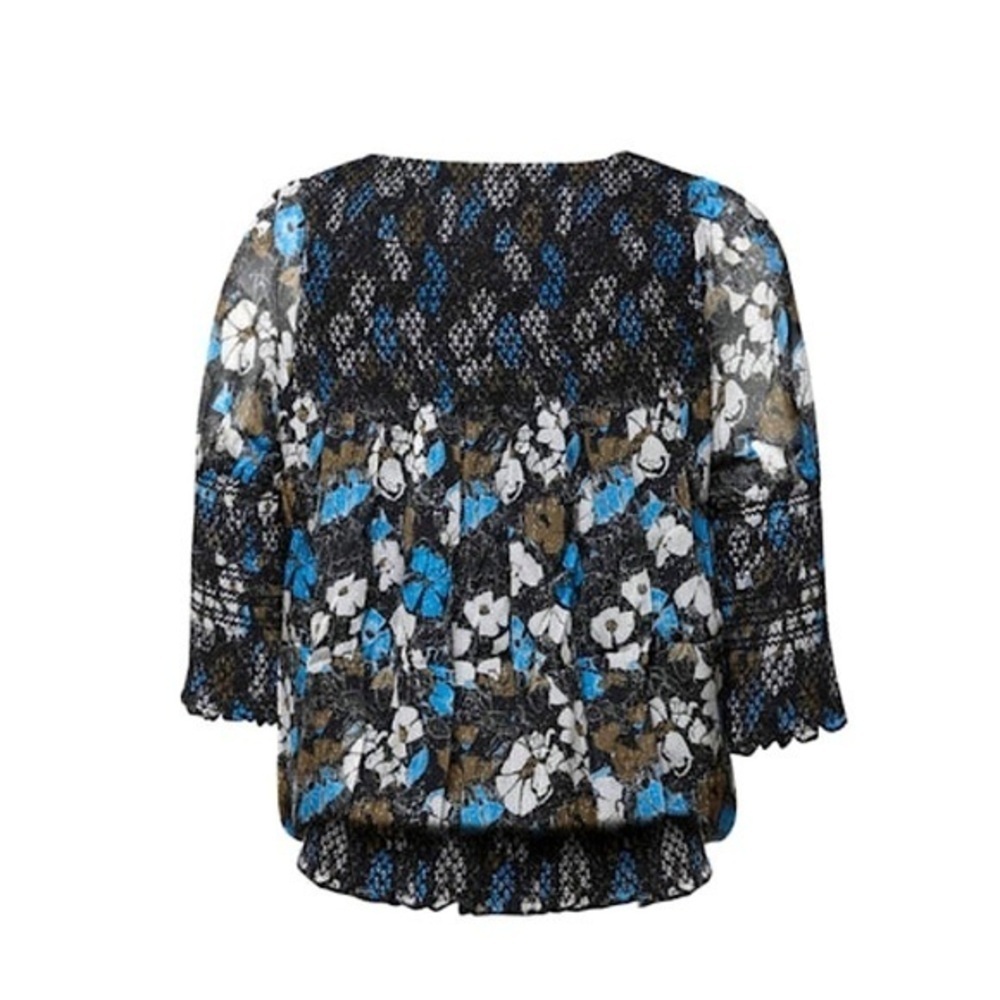 Hanley Luxury Floral Short Sleeve Blouse - Picture 3 of 5